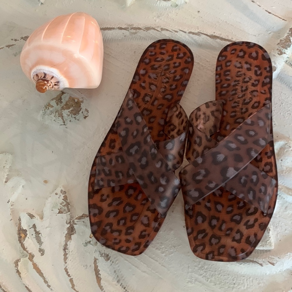 Matisse for Anthropologie animal print jellies